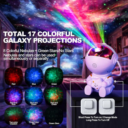 LED Astronaut Galaxy Projector