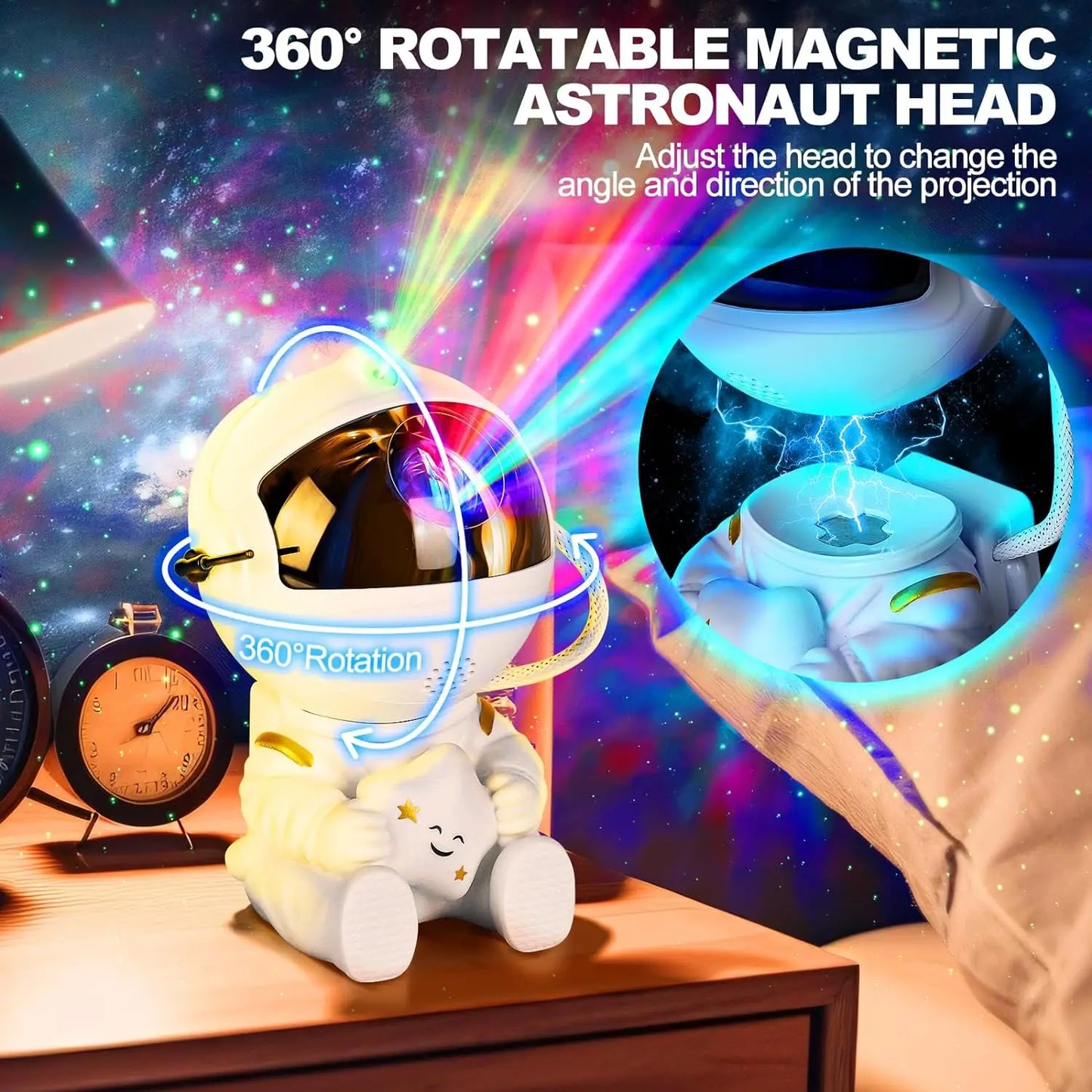 LED Astronaut Galaxy Projector