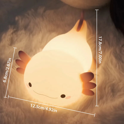 Cute Axolotl Lamp whit different Modes